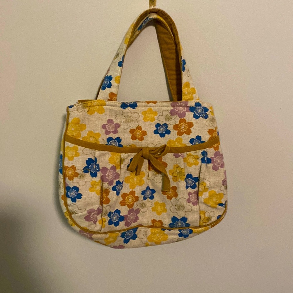 Cute bespoke floral handbag